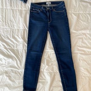 Paige Hoxton Ankle dark wash denim jeans